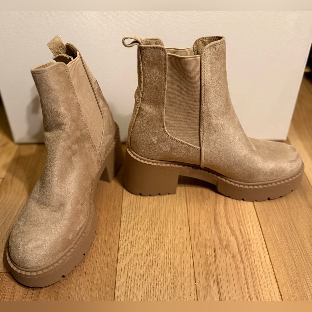 Madden Girl Tan Ankle Booties